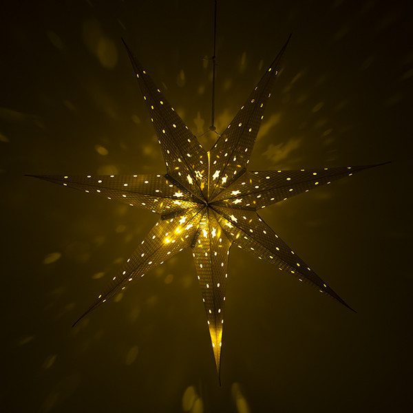 PerfectLED Papieren kerstster | PerfectLED |  Ø 60 cm (7-punts, Batterijen, Geperforeerd, Binnen, Zilver) ACS202010 K150303831 - 3