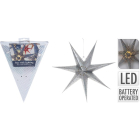 PerfectLED Papieren kerstster | PerfectLED |  Ø 60 cm (7-punts, Batterijen, Geperforeerd, Binnen, Zilver) ACS202010 K150303831 - 4