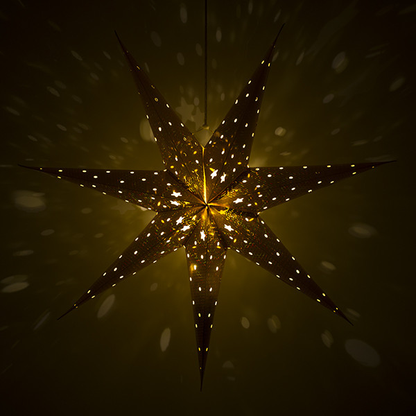 PerfectLED Papieren kerstster | PerfectLED | Ø 60 cm (Geperforeerd, Batterijen, Goud) ACS202000 K150303830 - 3