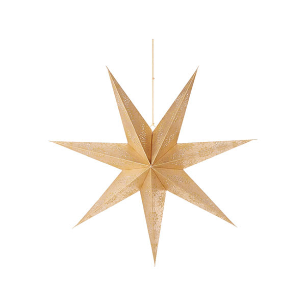 PerfectLED Papieren kerstster | PerfectLED | Ø 60 cm (Glitter, Geperforeerd, Binnen, Goud) A64201100 K151002106 - 1