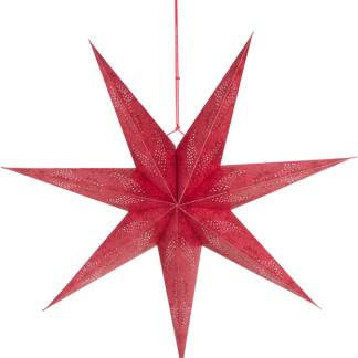 PerfectLED Papieren kerstster | PerfectLED | Ø 60 cm (Glitter, Geperforeerd, Binnen, Rood) A64201160 K151002112