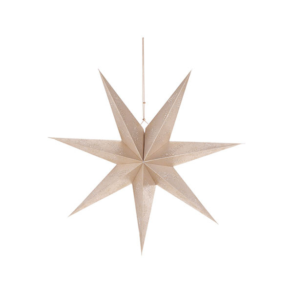 PerfectLED Papieren kerstster | PerfectLED | Ø 75 cm (Glitter, Geperforeerd, Binnen, Champagne) A64201080 K151002104 - 1