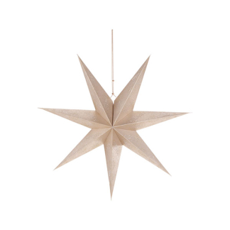 PerfectLED Papieren kerstster | PerfectLED | Ø 75 cm (Glitter, Geperforeerd, Binnen, Champagne) A64201080 K151002104