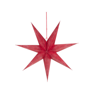 PerfectLED Papieren kerstster | PerfectLED | Ø 75 cm (Glitter, Geperforeerd, Binnen, Rood) A64201170 K151002113