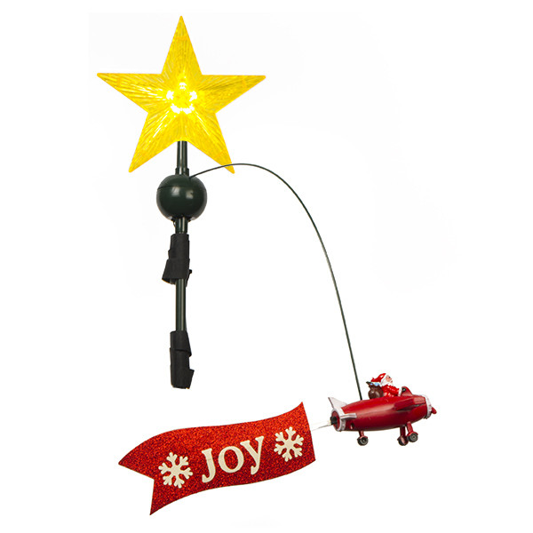 automaat referentie suiker Piek kerstboom (Ster, Bewegende kerstman, Goud) PerfectLED Kabelshop.nl