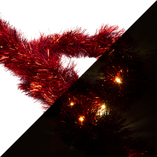 PerfectLED Slinger kerstboom | PerfectLED | 2.7 meter (26 leds, Timer, Batterijen, Binnen, Rood) 766200290 CAA330640 K151000758 - 1