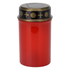 PerfectLED Solar grafkaars | PerfectLED | Ø 6.5 x 12 cm (Bewegende vlam, Rood) DX9300890 K170105996 - 1