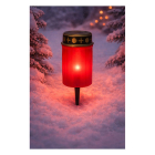 PerfectLED Solar grafkaars | PerfectLED | Ø 6.5 x 12 cm (Bewegende vlam, Rood) DX9300890 K170105996 - 2