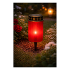 PerfectLED Solar grafkaars | PerfectLED | Ø 6.5 x 12 cm (Bewegende vlam, Rood) DX9300890 K170105996 - 3