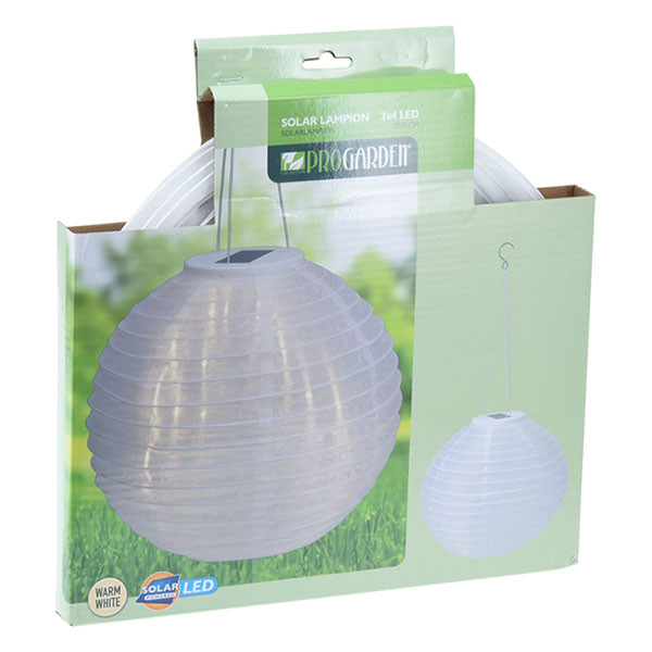 PerfectLED Solar lampion | PerfectLED | Ø 28 cm (Led, Nylon, Wit) DX9300490 K170106012 - 2