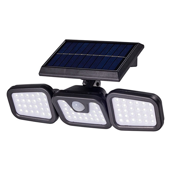 PerfectLED Solar wandlamp | PerfectLED | 3 panelen (Led, Verstelbaar, Bewegingssensor, IP44) 109000530 K170106004 - 1