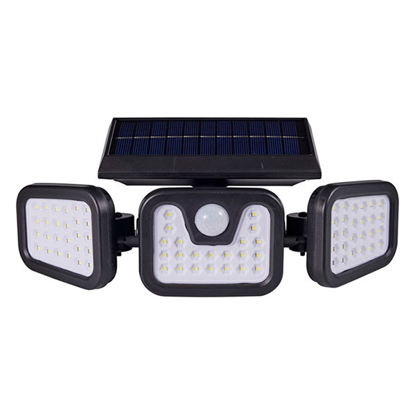 PerfectLED Solar wandlamp | PerfectLED | 3 panelen (Led, Verstelbaar, Bewegingssensor, IP44) 109000530 K170106004 - 3