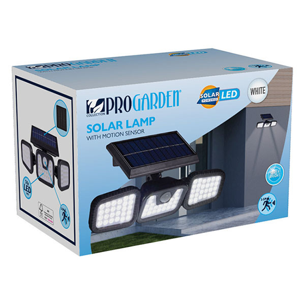 PerfectLED Solar wandlamp | PerfectLED | 3 panelen (Led, Verstelbaar, Bewegingssensor, IP44) 109000530 K170106004 - 7