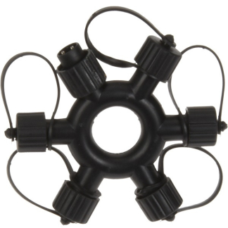 PerfectLED Splitter koppelbare kerstverlichting | multi action (1 ingang en 5 uitgangen, Binnen/Buiten) AX4231190 A151200047 - 2
