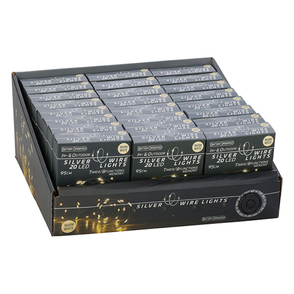 PerfectLED Standaard kerstverlichting | 0.95 meter | PerfectLED (20 leds, Batterijen, Timer, 8 lichtfuncties, Binnen/Buiten, Warm wit) AX9731700 K151002244 - 2