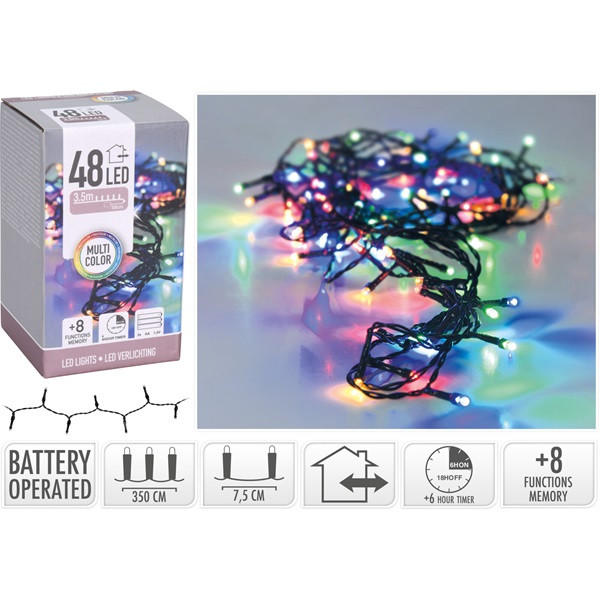 PerfectLED Standaard kerstverlichting | 4 meter | PerfectLED (48 leds, Batterijen, Binnen/Buiten, Gekleurd) AX8415410 AX9810220 K150303907 - 5
