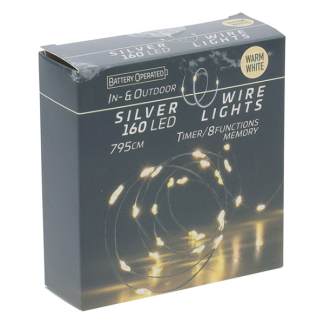 PerfectLED Standaard kerstverlichting | 7.95 meter | PerfectLED (160 leds, Batterijen, Timer, 8 lichtfuncties, Binnen/Buiten, Warm wit) AX9731730 K151002247 - 1