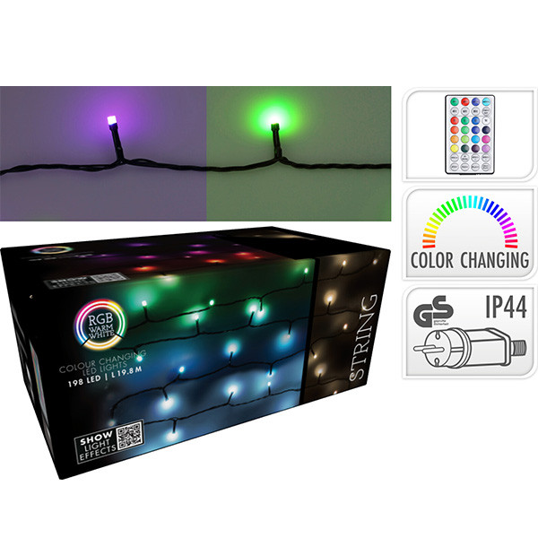 PerfectLED Standaard kersverlichting | 19.8 meter | PerfectLED (198 leds, Timer, Binnen/Buiten, Gekleurd) AGB000030 K151200183 - 4