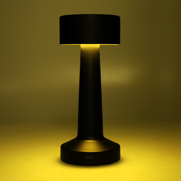 PerfectLED Tafellamp | PerfectLED | Ø 8 x 20 cm (Led, Oplaadbaar, Aanpasbare kleurtemperatuur, Dimbaar, USB C, Binnen, Metaal, Zwart) ANC001000 K150204397 - 2