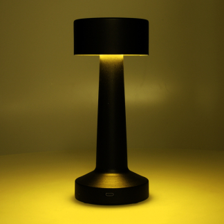 PerfectLED Tafellamp | PerfectLED | Ø 8 x 20 cm (Led, Oplaadbaar, Aanpasbare kleurtemperatuur, Dimbaar, USB C, Binnen, Metaal, Zwart) ANC001000 K150204397 - 2
