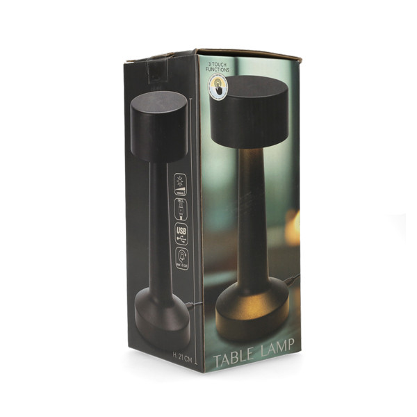 PerfectLED Tafellamp | PerfectLED | Ø 8 x 20 cm (Led, Oplaadbaar, Aanpasbare kleurtemperatuur, Dimbaar, USB C, Binnen, Metaal, Zwart) ANC001000 K150204397 - 3