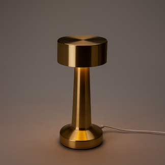 PerfectLED Tafellamp | PerfectLED | Ø 8 x 20 cm (Led, Oplaadbaar, Aanpasbare kleurtemperatuur, Dimbaar, USB C, Metaal, Goud) ANC001010 K150204398