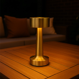 PerfectLED Tafellamp | PerfectLED | Ø 8 x 20 cm (Led, Oplaadbaar, Aanpasbare kleurtemperatuur, Dimbaar, USB C, Metaal, Goud) ANC001010 K150204398 - 2