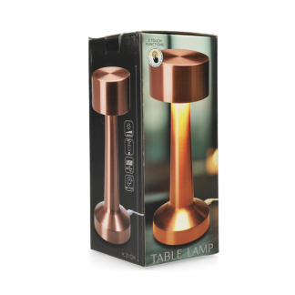 PerfectLED Tafellamp | PerfectLED | Ø 8 x 20 cm (Led, Oplaadbaar, Aanpasbare kleurtemperatuur, Dimbaar, USB C, Metaal, Koper) ANC001020 K150204399 - 3