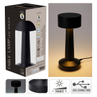 PerfectLED Tafellamp | PerfectLED | Ø 8 x 20 cm (Led, Oplaadbaar, Aanpasbare kleurtemperatuur, Dimbaar, USB C, Metaal, Zwart) ANC001000 K150204397 - 3