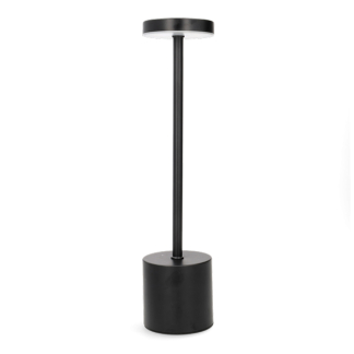 PerfectLED Tafellamp | PerfectLED | Ø 8 x 34 cm (Led, Oplaadbaar, Aanpasbare kleurtemperatuur, USB C, Binnen, Metaal, Zwart) ANC000900 K150204393