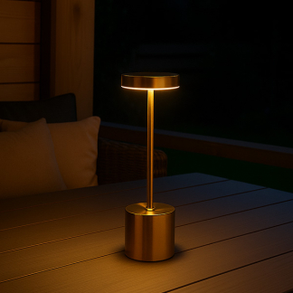 PerfectLED Tafellamp | PerfectLED | Ø 8 x 34 cm (Led, Oplaadbaar, Aanpasbare kleurtemperatuur, USB C, Metaal, Goud) ANC000940 K150204395 - 2