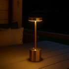 PerfectLED Tafellamp | PerfectLED | Ø 8 x 34 cm (Led, Oplaadbaar, Aanpasbare kleurtemperatuur, USB C, Metaal, Goud) ANC000940 K150204395 - 2