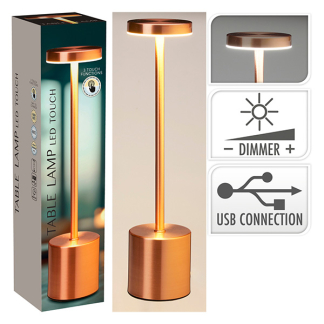 PerfectLED Tafellamp | PerfectLED | Ø 8 x 34 cm (Led, Oplaadbaar, Aanpasbare kleurtemperatuur, USB C, Metaal, Rose goud) ANC000950 K150204396 - 3