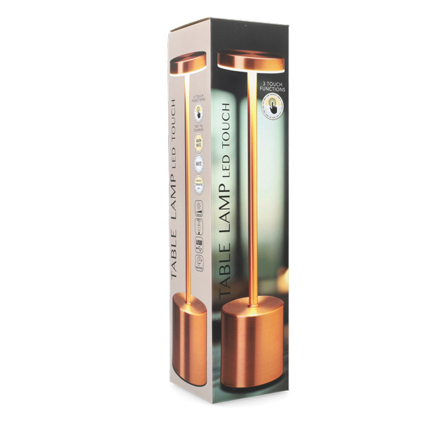 PerfectLED Tafellamp | PerfectLED | Ø 8 x 34 cm (Led, Oplaadbaar, Aanpasbare kleurtemperatuur, USB C, Metaal, Rose goud) ANC000950 K150204396 - 5