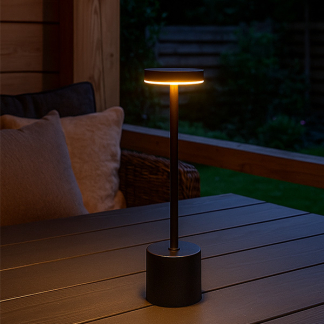 PerfectLED Tafellamp | PerfectLED | Ø 8 x 34 cm (Led, Oplaadbaar, Aanpasbare kleurtemperatuur, USB C, Metaal, Zwart) ANC000900 K150204393 - 3
