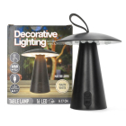 PerfectLED Tafellamp buiten | PerfectLED | Ø 15 x 17 cm (Led, Warm wit, Oplaadbaar, Kunststof, Handvat, 16 leds, USB C, Zwart) AF5000830 K170105245 - 4