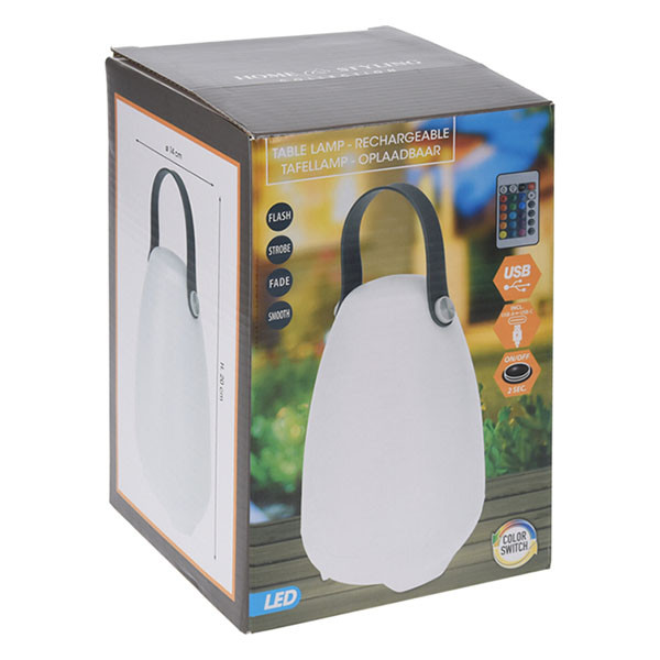 PerfectLED Tafellamp buiten | PerfectLED | 14 x 20 cm (Led, Oplaadbaar, USB-C, Wit/RGB) CY8001940 K170106023 - 2