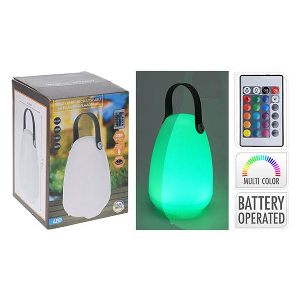 PerfectLED Tafellamp buiten | PerfectLED | 14 x 20 cm (Led, Oplaadbaar, USB-C, Wit/RGB) CY8001940 K170106023 - 3