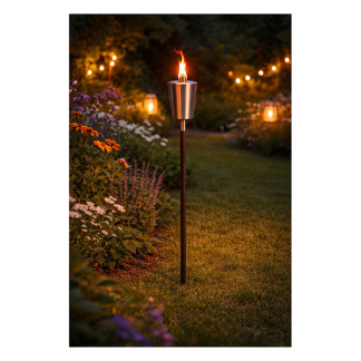 PerfectLED Tuinfakkel | PerfectLED | 110 cm (Olie, RVS, Hout) 170420360 K170106005 - 2