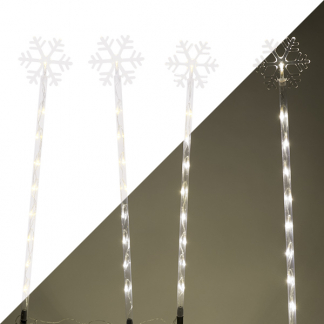 PerfectLED Tuinsteker kerst | 4 stuks (36 leds, 75 x 12 cm, Sneeuwvlok, Timer) AX5307600 K150303787 - 1