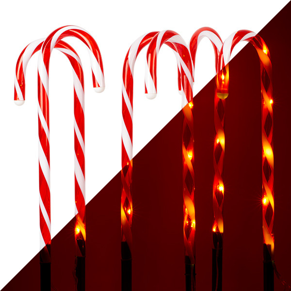 PerfectLED Tuinsteker kerst | PerfectLED | 47 cm | 6 stuks (42 leds, Zuurstok, Timer, Buiten) AGM000010 K151000767 - 1