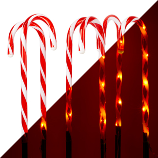 PerfectLED Tuinsteker kerst | PerfectLED | 47 cm | 6 stuks (42 leds, Zuurstok, Timer, Buiten) AGM000010 K151000767 - 1