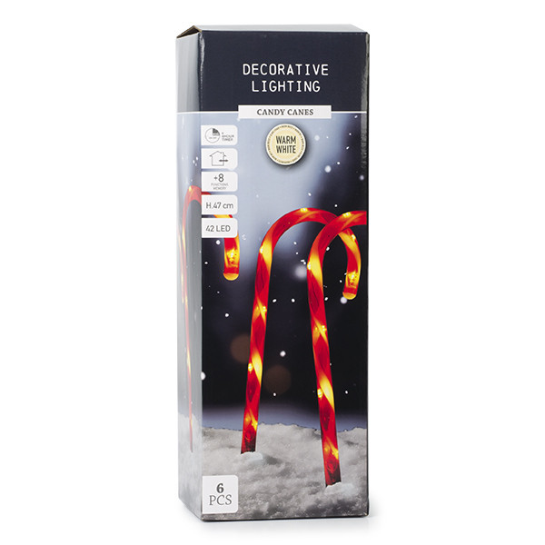 PerfectLED Tuinsteker kerst | PerfectLED | 47 cm | 6 stuks (42 leds, Zuurstok, Timer, Buiten) AGM000010 K151000767 - 4