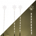 Tuinsteker kerst | PerfectLED | 4 stuks (36 leds, 75 x 10.5 cm, Kerstster, Timer)
