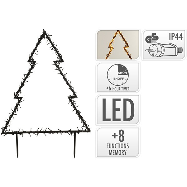 PerfectLED Tuinsteker kerst | PerfectLED | 53 x 75 cm (300 leds, Timer, Kerstboom) AX2500150 K150303890 - 4