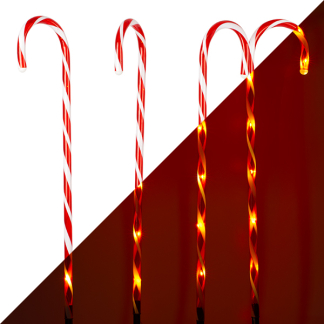 PerfectLED Tuinsteker kerst | PerfectLED | 74 cm | 4 stuks (32 leds, Zuurstok, Timer) AGM000020 K151000768 - 1