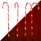 Tuinsteker kerst | PerfectLED | 74 cm | 4 stuks (32 leds, Zuurstok, Timer)