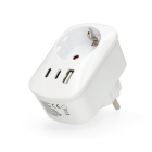 PerfectLED Verloopstekker | PerfectLED (Vierweg, 16 A, USB A, USB C, Wit) KT1000290 K151001009 - 2