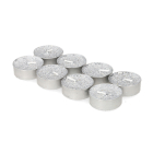 Waxinelichtjes | PerfectLED | 8 stuks (6 Branduren, Zilver)