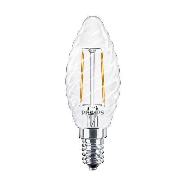 diepte vervolgens Verlichten Philips LED lampen Kaars E14 Philips LED lampen E14 Philips Verlichting LED  lamp E14 | Kaars | Philips (2W, 250lm, 2700K) Kabelshop.nl